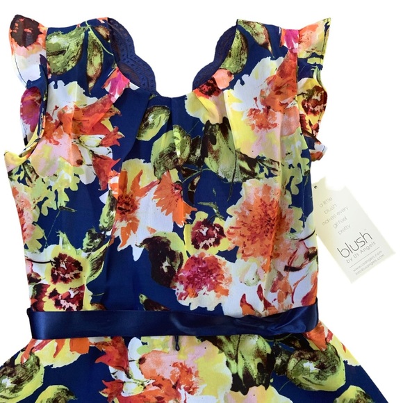 *NWT* Beautiful floral Blush by Us Angels dress - Picture 2 of 6